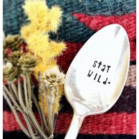 stay Wild - Kaffeelöffel Latte Tee-Löffel Tassen Gestempelt Silberlöffel Zuckerlöffel Aber Erste Kaffee stay Wild - Kaffeelöffel Latte Tee-Löffel Tassen Gestempelt Silberlöffel Zuckerlöffel Aber Erste Kaffee von SweetThymeDesign