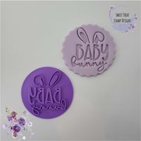 Familie Ostern Fondant Stempel Keksprägung Mama Papa Baby von SweetTreatStamps