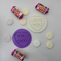Liebe Herz Süßigkeiten Themed Valentines Fondant Stempel Embosser von SweetTreatStamps