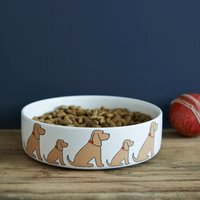 Goldener Cocker Spaniel Keramik Hundefutter/Wasserschale von SweetWilliamLondon