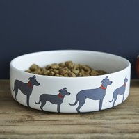 Lurcher Keramik Hundefutter/Wasserschale von SweetWilliamLondon