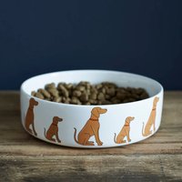 Vizsla Keramik Hundefutter/Wasserschale von SweetWilliamLondon