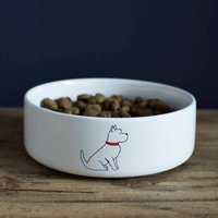 Westie Keramik Hundefutter/Wasserschale von SweetWilliamLondon