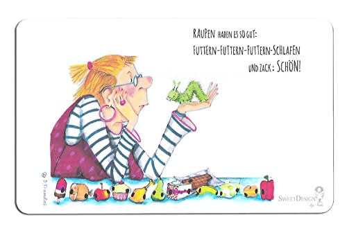Sweetdesign Frühstücksbrettchen | Raupen, futtern schlafen schön Brettchen | Schneidebrett Sweetdesign Frühstücksbrettchen | Raupen, futtern schlafen schön Brettchen | Schneidebrett von Sweetdesign