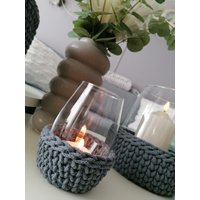 Windlicht Umhäkelt von SweethomeAnnett