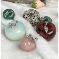 Kristall Apfel , Edelstein Apfelschnitzerei Weihnachtsgeschenke Quarz Rosenquarz von SweetieeDesigns