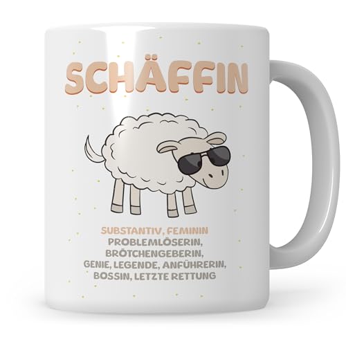 Sweetify Chefin Tasse Geschenke Führungskraft Vorgesetzte Abteilungsleiterin Kaffeebecher Führungskraft Abschied lustige Geschenkidee Kaffeetasse Beförderung Schäffin von Sweetify