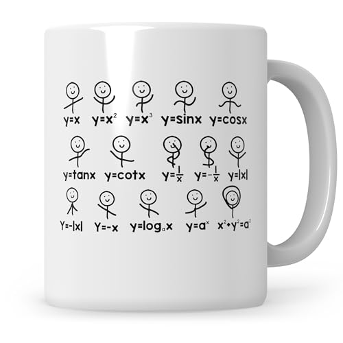 Sweetify Physik Tasse Mathe Kaffeetasse Mathematiker lustig Geometrie Mathe-Lehrer Mathematik Physiker Geschenk von Sweetify