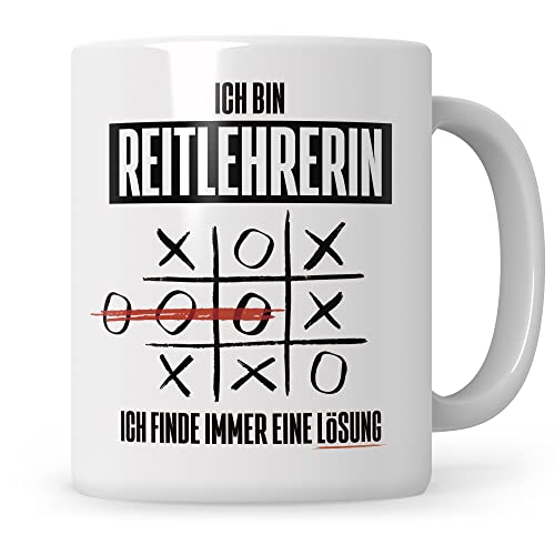 Sweetify Reitlehrerin Tasse, Reiterin Geschenkidee, Reitschule, Reiterin Geschenk, Pferd Kaffeetasse Ich bin Reitlehrerin ich finde immer eine Lösung Sweetify Reitlehrerin Tasse, Reiterin Geschenkidee, Reitschule, Reiterin Geschenk, Pferd Kaffeetasse Ich bin Reitlehrerin ich finde immer eine Lösung von Sweetify