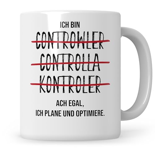 Sweetify Controller lustig, Ich bin Controller Tasse Beruf Kaffeetasse Geschenk von Sweetify