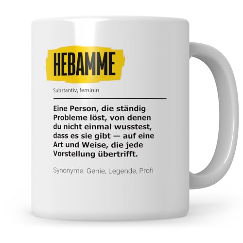 Sweetify Hebamme Tasse, Schwangerschafts Begleitung, Danke Hebamme Geschenkidee Sweetify Hebamme Tasse, Schwangerschafts Begleitung, Danke Hebamme Geschenkidee von Sweetify