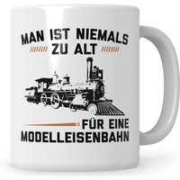 Eisenbahn Tasse Man Ist Niemals Zu Alt Für Eine Modelleisenbahn Spruch Hobby Zug Eisenbahner Geschenk von SweetifyNET