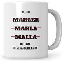 Maler Tasse Geschenk Beruf Malermeister Geschenkidee Kaffeetasse Azubi Lackierer von SweetifyNET