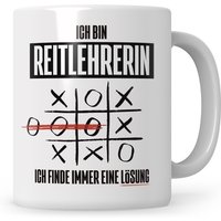 Reitlehrerin Tasse, Reiterin Geschenkidee, Reitschule, Geschenk, Pferd Kaffeetasse Ich Bin Ich Finde Immer Eine Lösung von SweetifyNET