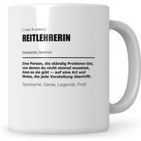 Reitlehrerin Tasse, Reiterin Geschenkidee, Reitschule, Geschenk, Pferd Kaffeetasse von SweetifyNET