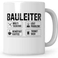 Tasse Bauleiter Geschenk Hausbau Bauarbeiter Eigenheim Richtfest Bauherr Grundsteinlegung Baubeginn Baustelle Geschenkidee von SweetifyNET