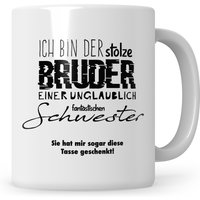 Tasse Bruder Geschenk Becher Mit Lustigem Spruch, Für Den Von Der Lieben Schwester Geschenkidee von SweetifyNET