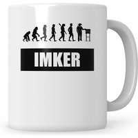 Tasse Imker Lustig, Evolution, Geschenk, Spruch Imkerei Kaffeebecher Geschenkidee, Bienenzüchter Honig Bienen Natur Biene von SweetifyNET