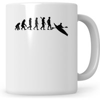 Tasse Kayak Lustig Evolution Schiff Boot Kajak Geschenk Kahn Kanu Kutter Fluß See Geschenkidee von SweetifyNET