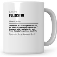 Tasse Polizistin Lustig, Geschenk Beruf, Geschenkidee Kaffeebecher Polizistinnen, Beruf Polizei Kaffeetasse Teetasse Becher von SweetifyNET