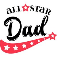 All-star-Dad-Ausstechform von SweetleighPrinted