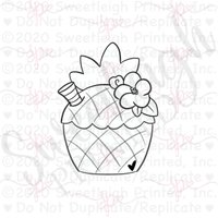 Ananas-Getränk-Ausstechform Ananas-Getränk-Ausstechform von SweetleighPrinted