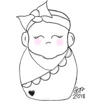 Baby Mit Bogen Swaddle Cookie Cutter Baby Mit Bogen Swaddle Cookie Cutter von SweetleighPrinted