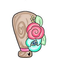 Blumen Baseballschläger-Ausstechform von SweetleighPrinted