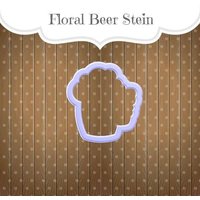Blumen-Bier Stein Cookie Cutter von SweetleighPrinted
