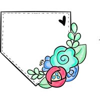 Blumen Haus-Platte-Ausstechform von SweetleighPrinted