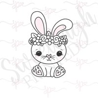 Blumen-Kaninchen-Plätzchen-Ausstecher von SweetleighPrinted