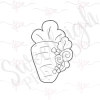 Blumen Karotte Cookie Cutter von SweetleighPrinted