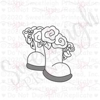 Blumen Regenstiefel Cookie Cutter von SweetleighPrinted