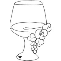 Blumen Weinglas 2 Cookie Cutter von SweetleighPrinted