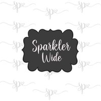 Breite Wunderkerzen Plaque Ausstechform Breite Wunderkerzen Plaque Ausstechform von SweetleighPrinted