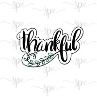 Dankbar Hand Beschriftet Cookie Cutter Dankbar Hand Beschriftet Cookie Cutter von SweetleighPrinted