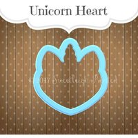 Einhorn-Herz-Ausstechform von SweetleighPrinted