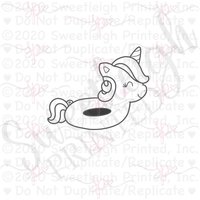 Einhorn Pool Float-Ausstechform von SweetleighPrinted