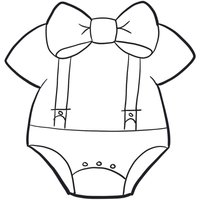 Fliege Strampelanzug-Ausstechform von SweetleighPrinted