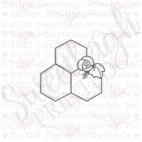 Florale Bienenwabe 2-Ausstecher Florale Bienenwabe 2-Ausstecher von SweetleighPrinted