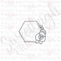 Florale Bienenwabe Ausstechform, Floral Hexagon Ausstechform Florale Bienenwabe Ausstechform, Floral Hexagon Ausstechform von SweetleighPrinted