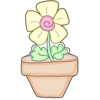 Gänseblümchen Topf Cookie Cutter von SweetleighPrinted
