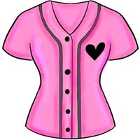 Girly Baseball Jersey-Ausstecher von SweetleighPrinted
