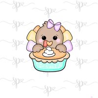 Girly Truthahn-Pie-Ausstechform von SweetleighPrinted