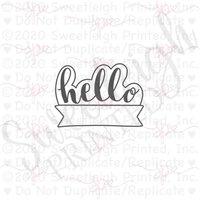 Hallo Banner Cookie Cutter Hallo Banner Cookie Cutter von SweetleighPrinted
