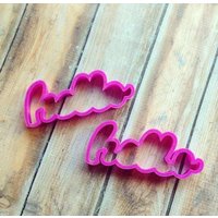 Hallo Hand Beschriftet Cookie Cutter von SweetleighPrinted