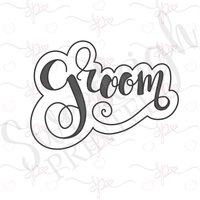 Hand Beschriftet Bräutigam-Ausstechform Hand Beschriftet Bräutigam-Ausstechform von SweetleighPrinted