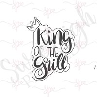 Hand Beschrifteter König Des Grills Cookie Cutter von SweetleighPrinted