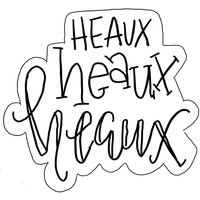 Heaux Hand Beschriftete Ausstechform Heaux Hand Beschriftete Ausstechform von SweetleighPrinted