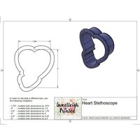 Herz Stethoskop-Cookie Cutter Herz Stethoskop-Cookie Cutter von SweetleighPrinted